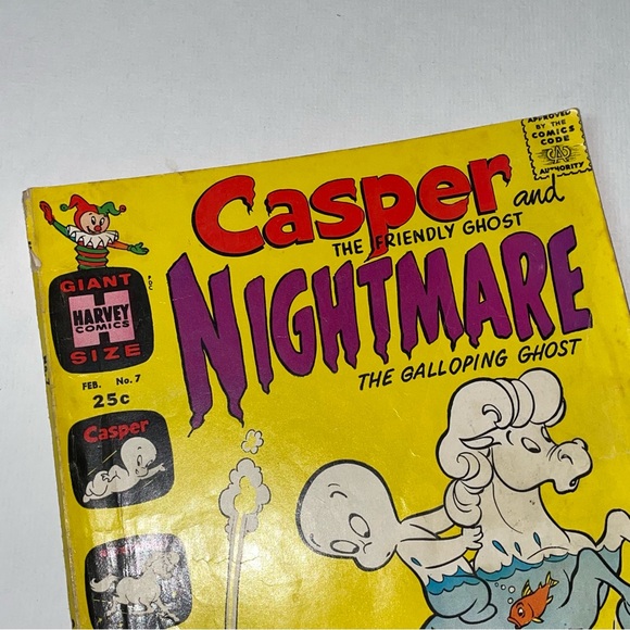 VINTAGE CASPER THE FRIENDLY GHOST Feb #7 1965 Silver Age Comic - Picture 2 of 8